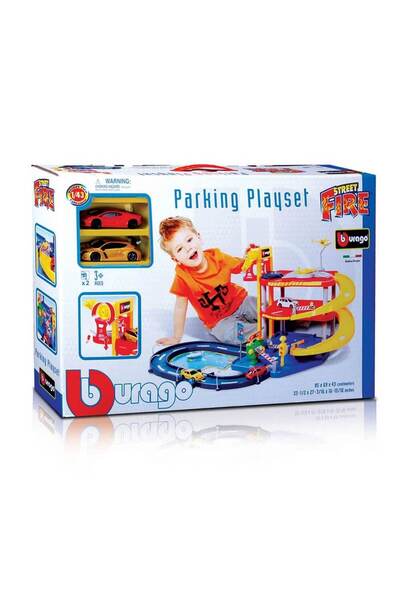 BBURAGO Πίστα Street Fire Parking Playset 18/30025