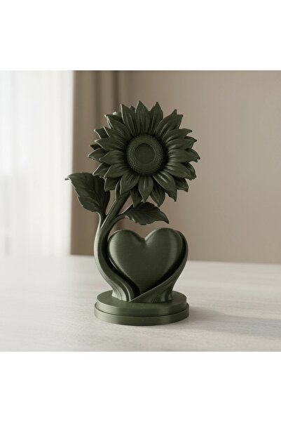 OEM Figurină Decorativă Floarea Soarelui Inimă Modernă