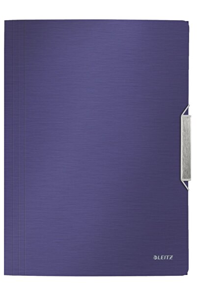 Leitz Dosar din plastic cu elastic, stil satinat albastru-violet