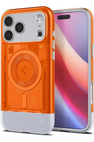 Spigen Κλασικό Πίσω Κάλυμμα C1 Πλαστικό / Σιλικόνη Πορτοκαλί (iPhone 17 Pro) ...