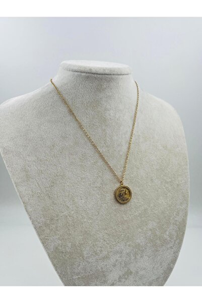 Bozhi Necklace Steel Gold Luminous Style