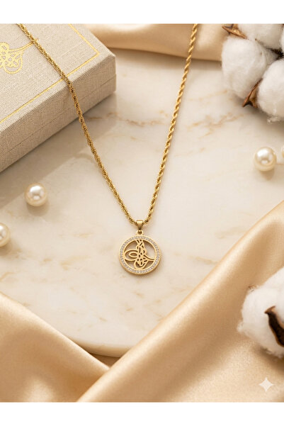 Bozhi Necklace Steel Gold Business Woman Style
