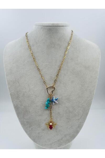 Bozhi Necklace Steel Gold Elegant Gift