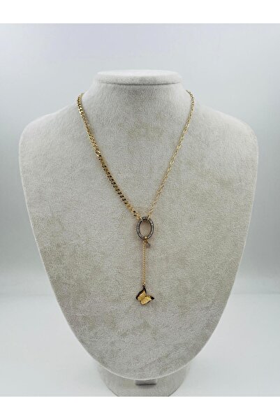 Bozhi Necklace Steel Silver Business Woman Style