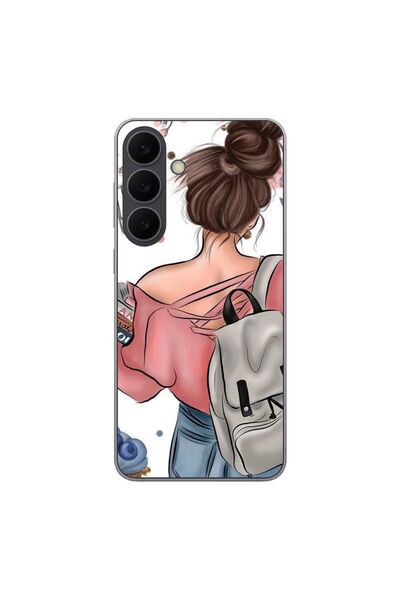 OEM Husa compatibila cu Samsung Galaxy S25 FE Silicon Gel Tpu Model Girl Fash...