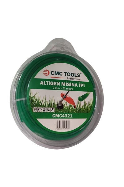 CMC Altıgen 3 Mm Kalın 56 Metre Misina Çim Biçme Makinasına Takılan Standart ...