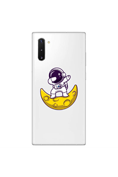 Other Samsung Note 10 Plus Astronaut on the moon Transparent Silicone TPU Θήκη