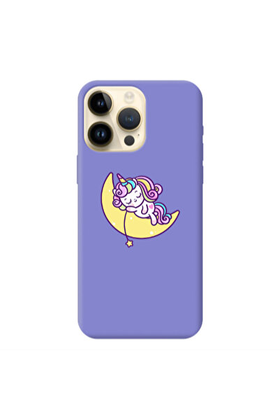 Other Apple iPhone 13 Pro Max Sleeping horse Purple Colored Silicone TPU Θήκη