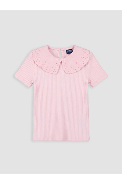 LC Waikiki Quality Parts from Çelebi Store Bebe Roba Collar Girl's T-Shirt