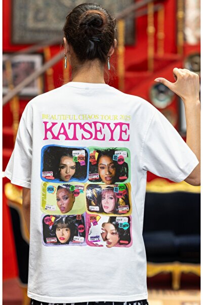 SEVBANO Katseye Kpop muzička grupa, unisex majica sa leđnim printom, veće vel...