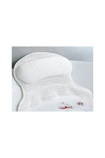 Generic Bath Pillow with 6 Suction Cups, Ergonomic, Waterproof, Neck and Head...