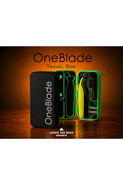 Print Zone OneBlade Taşıma Kutusu - Şarj ve Başlık Bölmeli Sert Seyahat Çantasıf