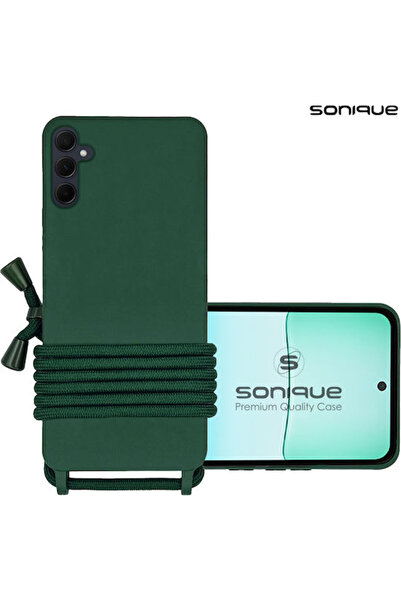 Other Θήκη σιλικόνης με κορδόνι μεταφοράς Sonique Samsung Galaxy S24 Fe Σκούρ...