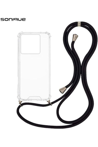 Other Sonique Armor Διαφανής Θήκη Σιλικόνης με Κορδόνι για Xiaomi 14t Pro Μαύρο