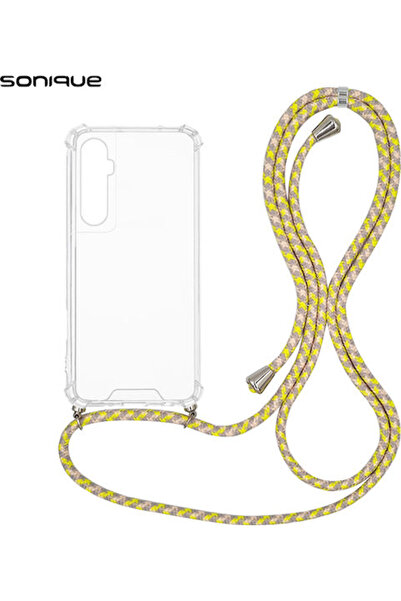 Other Sonique Armor Διαφανής Θήκη Σιλικόνης με Κορδόνι για Realme C65 4G Κίτρ...
