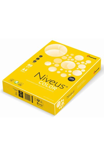 NIVEUS Hârtie copiator A4 Galben Muștar Intens 80g 500 coli/Top IG50