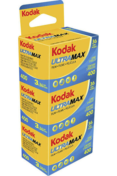 Kodak Έγχρωμο Αρνητικό Φιλμ σε Ρολό UltraMax 400 35mm (3x36 Εκθέσεις) Κωδικός...