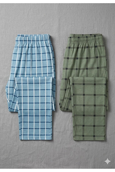 Serena Pantaloni de pijama barbat 2 piese/set - multicolor