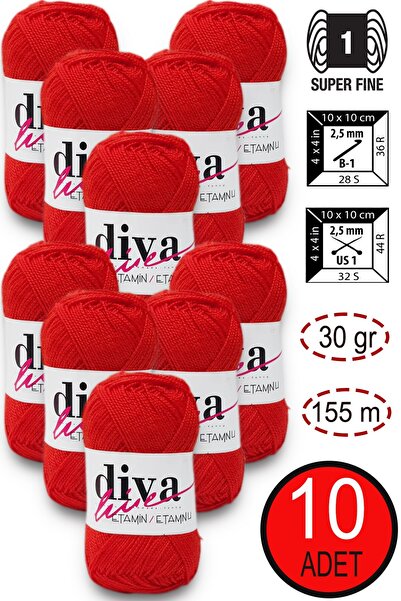 Diva İplik Diva Etamin 07 Apple Candy (Pack of 10)