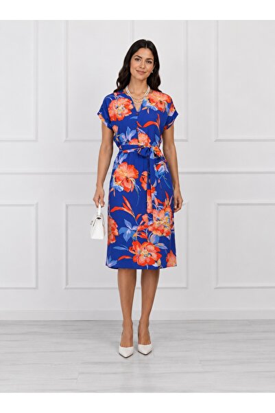 Bad Rochie midi florala dama - 100% vascoza