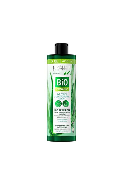 Eveline Cosmetics Bio Organic, Aloe, Șampon de păr, Anti-căderea părului, 400 ml