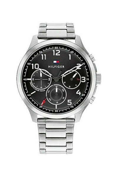 Tommy Hilfiger Ρολόι Asher Χρονογράφος με Μεταλλικό Μπρασελέ σε Ασημί χρώμα -...