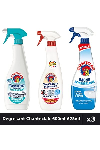 Chanteclair Set 3 Degresant Universal 600ml-625ml - Anti-Miros, Marsilia, Ant...