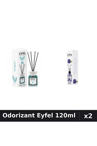 Eyfel Set 2 Odorizante Camera cu Betisoare - Angel, Zambile, Parfum Intens 120ml