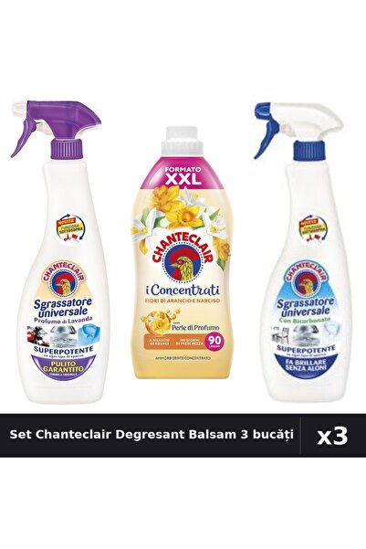 Chanteclair Set 3 Degresant și Balsam 600ml-1800ml - Lavanda, Portocal, Bicar...