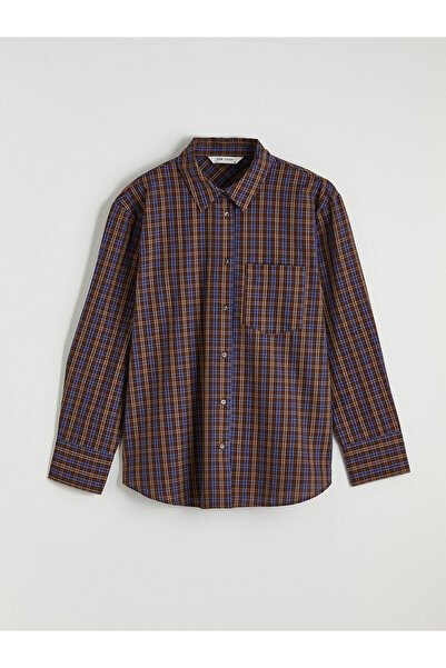 LC Waikiki Peak New Season Plaid Gabardine Women's Shirt