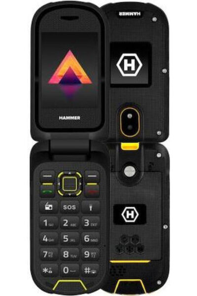 Hammer Bow LTE Dual SIM Κινητό με Κουμπιά Μαύρο