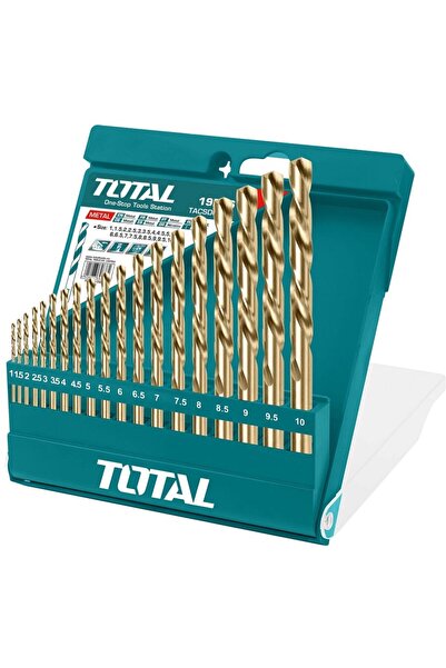 TOTAL HSS metal drill Top Bottom Set : 19 pcs