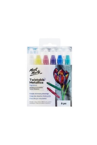 Mont Marte Metalized retractable pencils 6 pcs