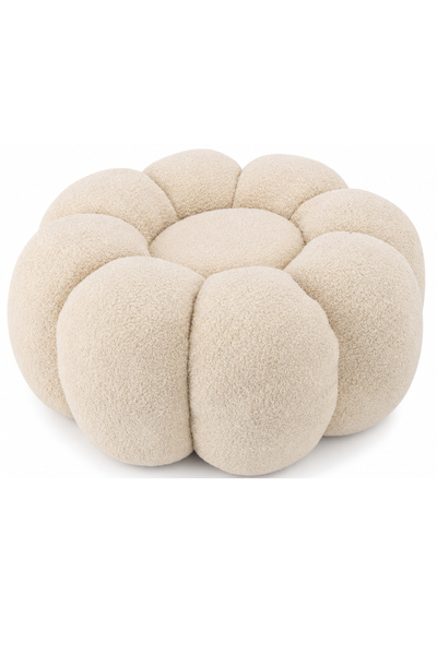 SERSIMO Scaun decorativ cu flori, 65x30 cm, bej