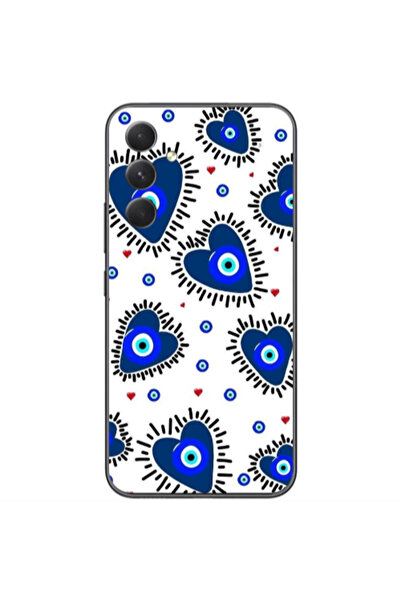 Other Samsung Galaxy A05s Heart evil eye beads Transparent Silicone TPU Θήκη