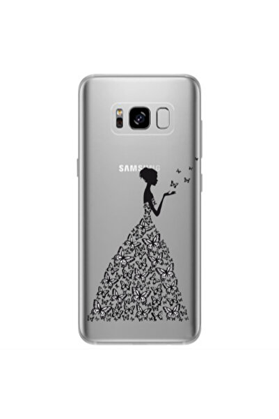 Other Samsung S8 Plus Butterfly Girl Transparent Silicone TPU Θήκη