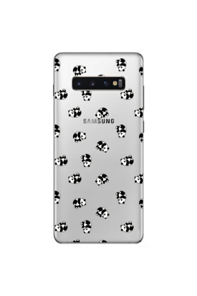 Other Samsung S10 Plus Small Pandas Transparent Silicone TPU Θήκη