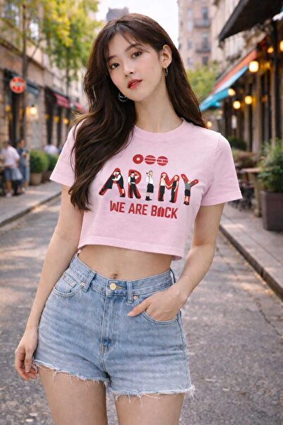 puolikuu Arirang World Tour Bts Printed Crop Tshirt
