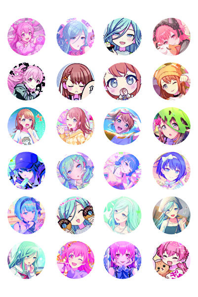 nihonwosekai Hatsune Miku Pjsekai Colorful More More Jump Set de stickere ani...