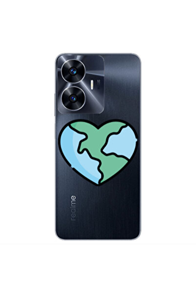 Other Realme Note 50 World in my heart Transparent Silicone TPU Θήκη