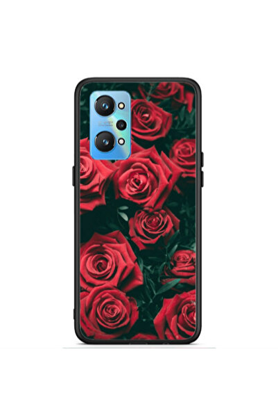 Other Realme Gt Neo 2 Red Roses Black Glossy Θήκη