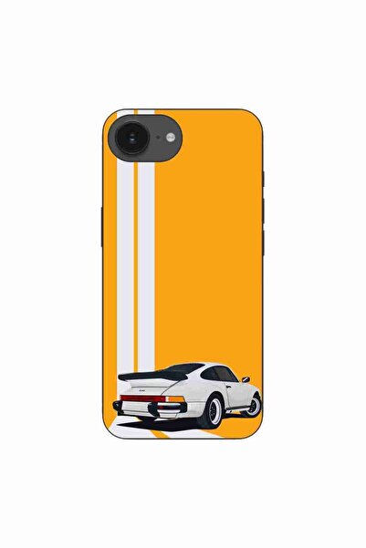 OEM Калъф, съвместим с Apple iPhone 16e, силиконов гел TPU модел Porsche 911 ...