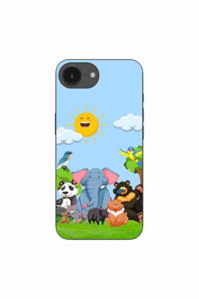 OEM Husa compatibila cu Apple iPhone 16e Silicon Gel Tpu Model Prietenii Junglei