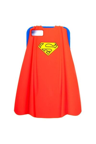 Bioworld Superman iPhone 5 3 Boyutlu Pelerinli Silikon Kılıf