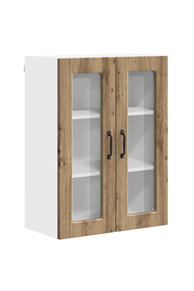 vidaxl Dulap de bucătărie cu raft Stejar Artizanal 60 x 31 x 80 cm