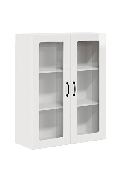 vidaxl Dulap de bucătărie Alb lucios 80 x 31 x 100 cm Lemn compozit