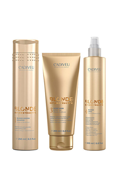 Cadıveu Blonde Reconstructor Onarıcı Renk Koruyucu Losyon + Saç Maskesi + Şam...