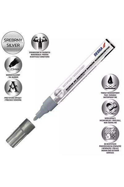 DEDRA EXIM Marker for renovating tombstones silver 1pc