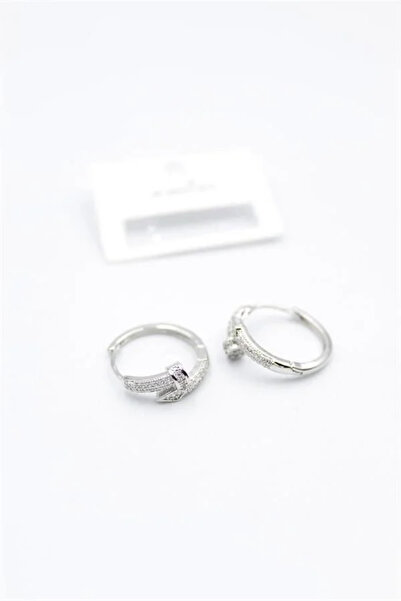 Marsilyan Nvdn- Ieg - Stone-Studded Stud Earrings - Silver Iegrs-Nvdn1