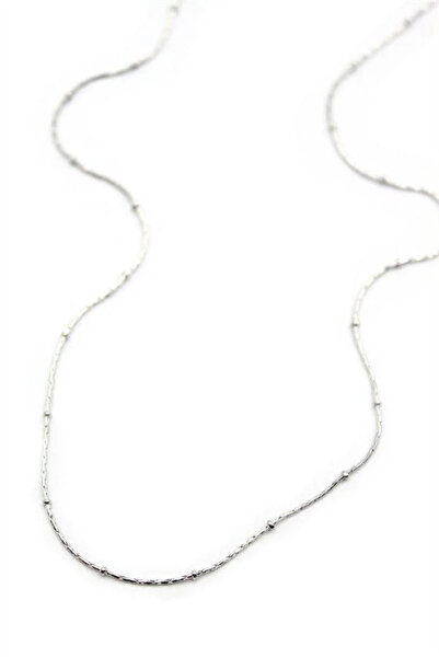 Marsilyan Nvdn- Ieg - Beaded Chain Necklace - Silver Iegrs-Nvdn1